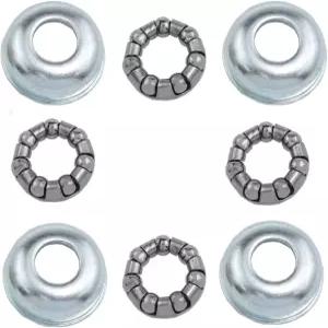 뮤이 롯 실버 4PCS 자전거 리어 허브 컵 액세서리 볼 베어링 리테이너 마운틴 산악 자전거용