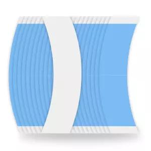 만리아 레이스 전면 가발 테이프 양면 가발용 36PCS 스트롱 홀드 접착 투피 헤어피스 블루