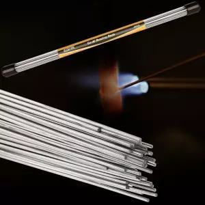 12 스틱 BLUEFIRE 1/2 lb 저온 알루미늄 아연 합금 브레이징 로드 구리 납땜용 다용도 이지 멜트 용접봉