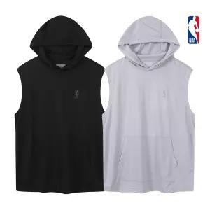 남성 에어로쿨 기능성 오버핏 나시 후드티 슬리브리스 N262TH018P