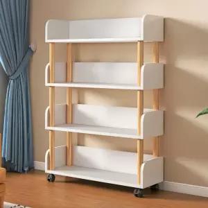 이동식 바퀴달린 수납 DIY 거실 선반 만화책 보조