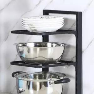 후라이팬 정리대 거치대 높이 조절 접시 그릇 냄비 주방 하부장 싱크대