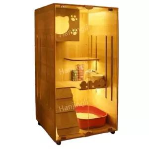 캣타워 고양이빌라 캣하우스 고양이 호텔장 케이지 빌라 원목 하우스 놀이터