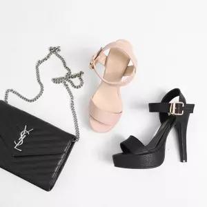 슬링백 베이직 하이힐 키높이 여자구두 샌들 미들힐 hSU6+8OBm