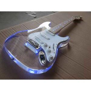 입문자용 전자 투명 led 입문용 공연 일렉기타 입문자 단품 라이트 LED 학생