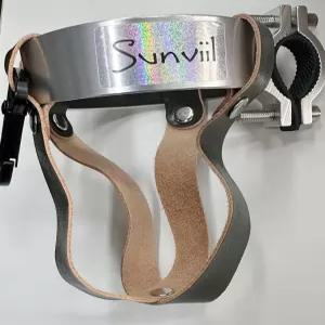 빈티지 가죽 자전거 핸들바 크루저 산악 도로 커피 음료 컵 홀더 물병 전동 스쿠터 모터사이클 알루미늄