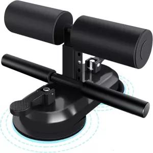 타르페파 시트 업 바 플로어 강력한 흡입 컵 2개와 조절 가능한 발 홀더가 있는 휴대용 운동 장비 마사지