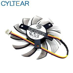 기가바이트 HD 6850 7970 GTX 460 GTX560Ti R270X AMD R7 260x 그래픽 비디오 카드용 쿨러 선풍기, 75mm PL