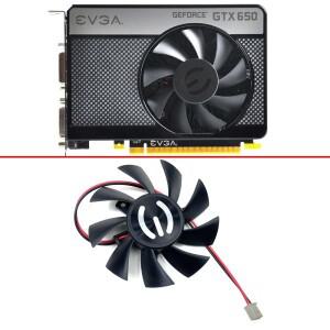 EVGA GTX 650 GTS 450 그래픽 카드 쿨러 선풍기, 냉각 GPU 65mm, 2 핀, T128015SH,