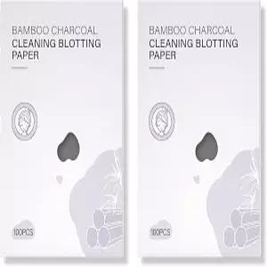 200개 천연 대나무 오일 흡수 티슈 간편한 디스펜싱 디자인 스킨 케어 또는 메이크업 필수품을 위한