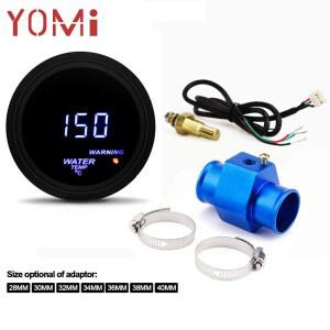 YOMI 차량용 디지털 LED 수온 게이지, 1/8NPT 수온 게이지 센서 포함, 섭씨 40-150 도, 2 인치, 52mm