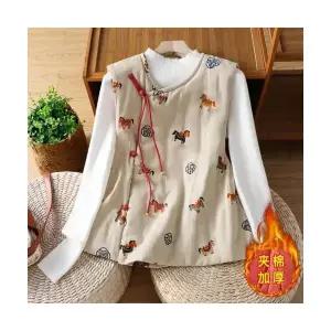 여성 트렌디 아이템 조끼 패딩 + 금방 머니 겨울용 핫픽스 캐주얼 상의에 스타일링 HT4