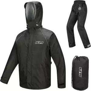 남성용 ILM 2피스 레인 재킷과 수트 방수 RS03 반사 히든 통기성 바지 커버 오토바이 모델 슈