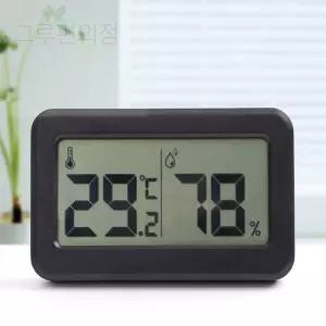 미니 디지털 온습도계(블랙) 온도습도 온습도측정기 디지털습도계