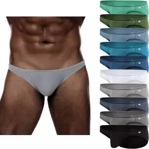 아메리칸 헤븐 남성용 10팩 코튼 레이온 스트레치 컴포트 파우치 스포츠 비키니 속옷