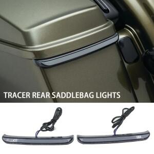 할리 투어링 로드 킹 스트리트 글라이드 FLHX CVO용 바이크 오토바이 레드 트레이서 리어 새들백 LED 인디