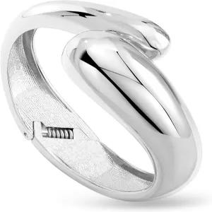 여성용 골드 청키 커프 뱅글 팔찌 페이퍼클립 기하학적 14K 도금 오픈 조절 가능한 와이드 스테이트먼트