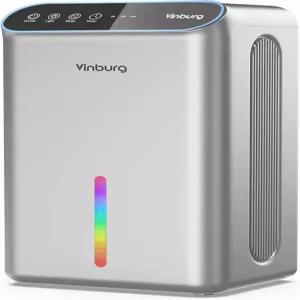 지하 제습기(85온스 800평방피트) 가정용 조용한 제습기 자동 차단 절전 모드 기어 타이머 3개(8H 16H 24H)