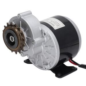 브러시드 전기 모터, 경량 16 톱니 스프로킷, 기어 감소 바이크 오토바이용 모든 구리 코일, 12V, 250W, 33