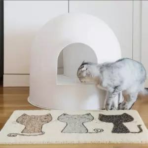 스크래치 패드 고양이 화장실 모래 매트