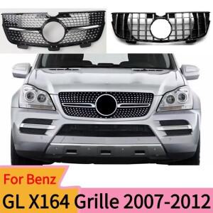 메르세데스 벤츠 GL X164 2007-2012 프론트 범퍼 그릴 업그레이드 중간 후드 메쉬 개조 튜닝 (GL320 GL350