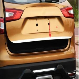 닛산 QASHQAI J11 스테인레스 스틸 리어 테일 게이트 트렁크 리드 커버 트림, 2016-18 자동차 액세서리 스