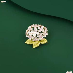 수국 브로치 큐빅 정장 코사지 포인트 의상 장식 선물
