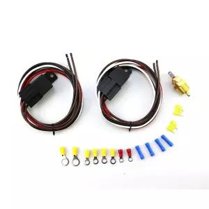 포레토어 듀얼 전기 팬 릴레이 키트 40 AMP 자동차 온도 조절기 스위치 라디에이터 팬용 센서 185 175개