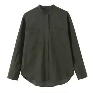 캐주얼 겨울 셔츠 차이나 스트라이프 여성패션 DL4