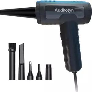 에어 더스터 - 전기 송풍기 컴퓨터용 5.74온스 고출력 청소 PC 스텝리스 속도 제어 압축 공기