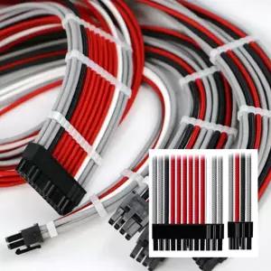 DEEP COLOR 유청 8핀 실리콘 PSU MOD SATA 은도금 커스텀 듀얼8핀 PCI