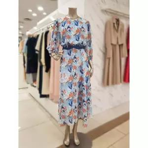 미니멈 세이브존01 플라워패턴 쉬폰 원피스 MYBAWO6140