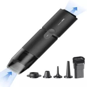 HOTO 휴대용 진공청소기 무선 책상용 압축 전기 에어 더스트 15000Pa 흡입기 4-in-1 소용돌이 진공 먼지