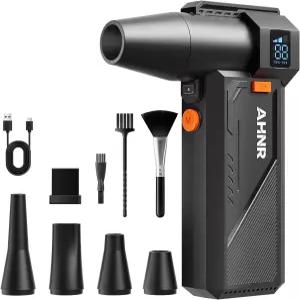 ANR 압축 공기 집진기 브러시리스 모터로 충전 가능한 16만 RPM 강력한 전기 송풍기 컴퓨터 키보드 가정