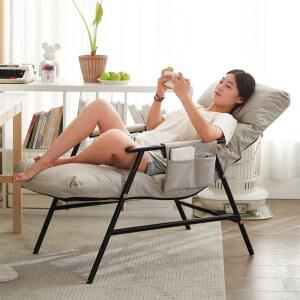 허리편한 접이식 의자 접이식의자침대 병원 게이밍 회의 리클라이너 호두 목재 쿠션 전동