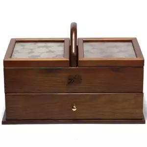 정리함 원목 앤티크 상자 수예 케이스 반짇고리함 재봉 반짇고리 바느질 통