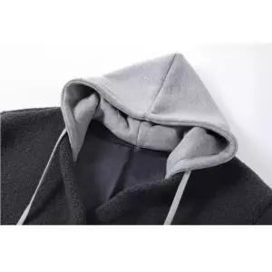 롱 겨울 후드 탈부착 일체형 스웨이드 점퍼 야구 미디엄 여성패션 털 코트 DL4