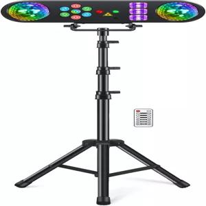 스탠드가 있는 텔범 DJ 조명 회전 볼 스트로브 UV 컬러풀한 LED 파 라이트 및 패턴이 5 in 1 파티 바 세트