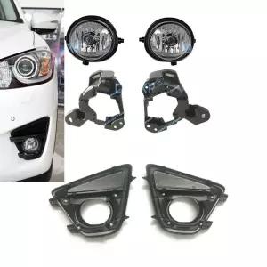 호환  CX5 2014-2015용 안개등 풀세트 6개 아텐자 BS1E-51-680 라이트 커버 전구 H11 배선 없음 스위치 없