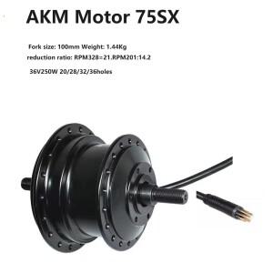 LCD 디스플레이가 있는 스몰 사이즈 전기 자전거 변환 키트, 전면 허브 모터 AKM-q75sx, 내부 로터, 36V, 2