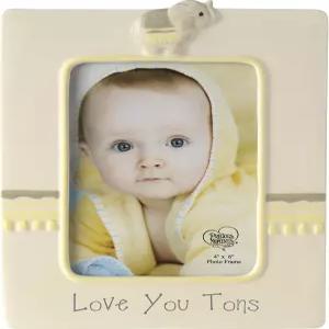 소중한 순간 179305 러브 유 톤 세라믹 코끼리 사진 액자 그레이 셰브론