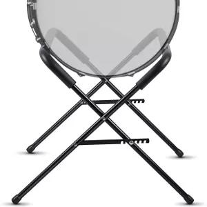 Zonon 1 세트 헤비 듀티 멀티 핏 접이식 베이스 드럼 스탠드 조절 가능한 21인치 스틸 다리 튜브 보호