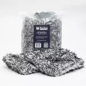 디테일 아모리 극세사 세차 미트 플러시 클리닝 섬유 스크래치 프리 스월 보풀 8인치 x 11인치 세탁기 세척