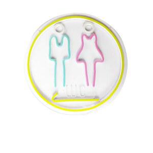 LED 네온사인 화장실 WC 미니 토일렛 어두운 사무실 레스토랑 안내표시 안내등 식별