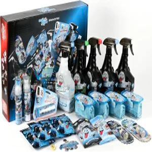 건크 게터 자동차 청소 키트 - 내부 및 외부 청소용 액세서리 유리 청소기 물티슈 필수품