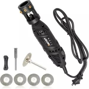 TIG 용접용 3미러 텅스텐 전극 샤프너 그라인더 4각 평평한 연삭 블록이 있는 용접 로터리 툴 다각도