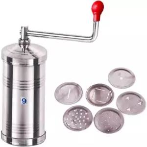 스테인리스 스틸 세브 메이커와 산차 수동 파스타 메이커 실버 컬러