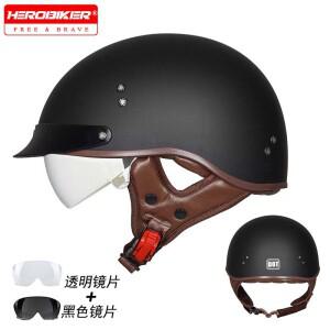 레트로 헬멧 바이크 오토바이 빈티지 독일 DOT 인증 사이클링 운전자 장비 모토 스쿠터