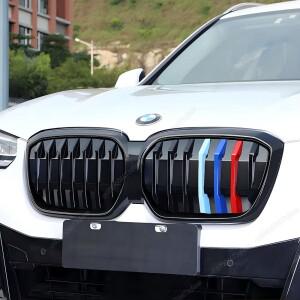 BMW 호환 G08 iX3 2020 자동차 프론트 범퍼 키드니 그릴 M 스타일 에어 인테이크 바디 키트 레이싱 튜닝
