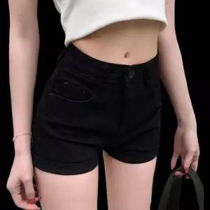 [신상오픈런]여성 하이웨이스트 슬림핏 블랙 화이트 청반바지 (32966562)